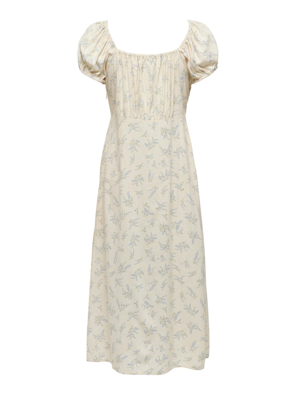 JDY Midi Floral Dress with Sweetheart Neckline