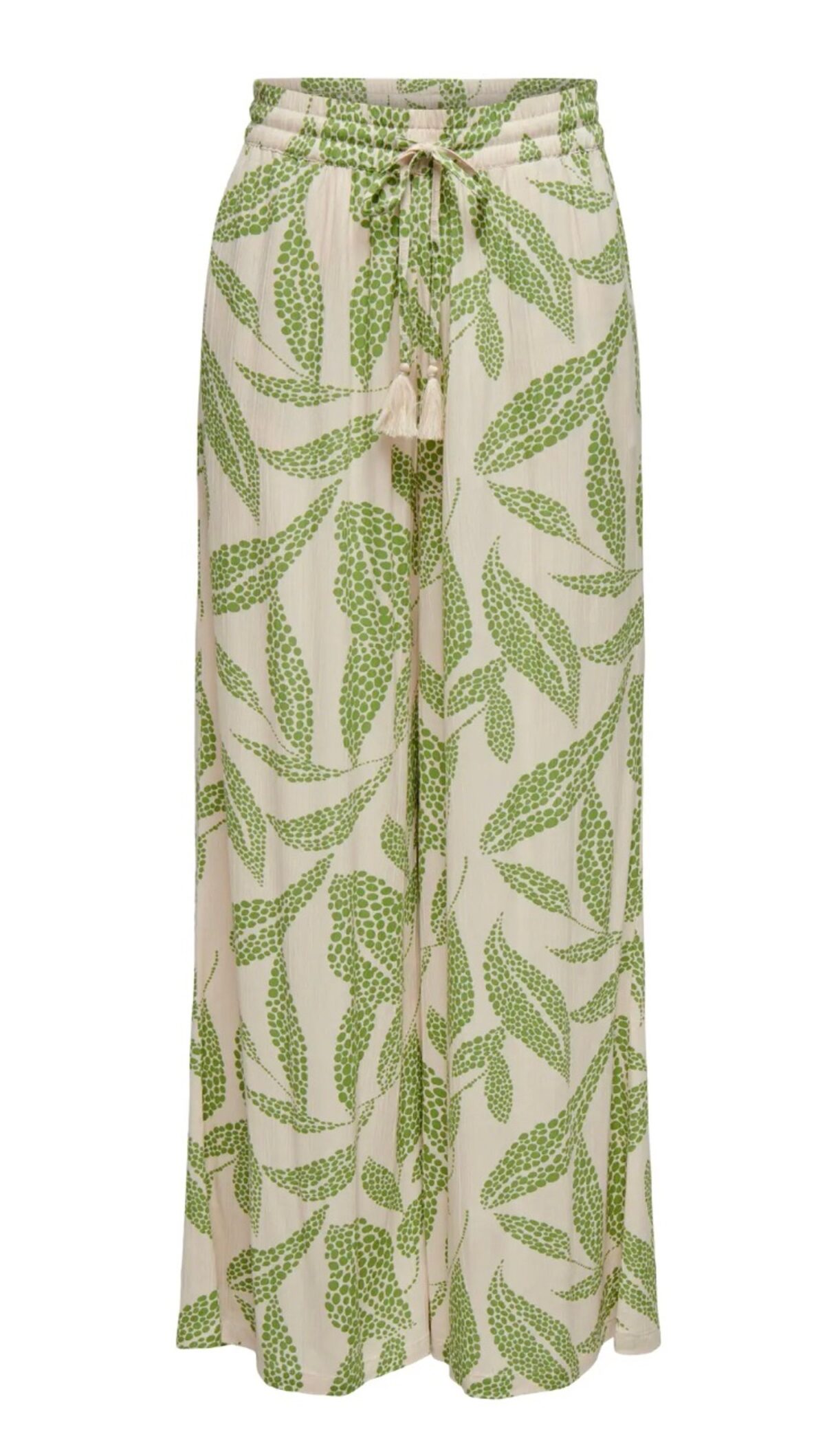 JDY Leaf Print Wide Leg Trousers